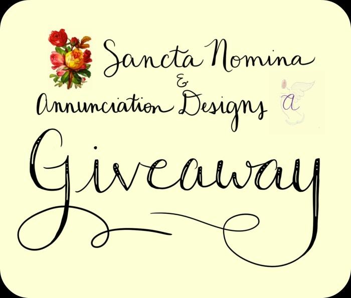 sancta annunciation giveaway